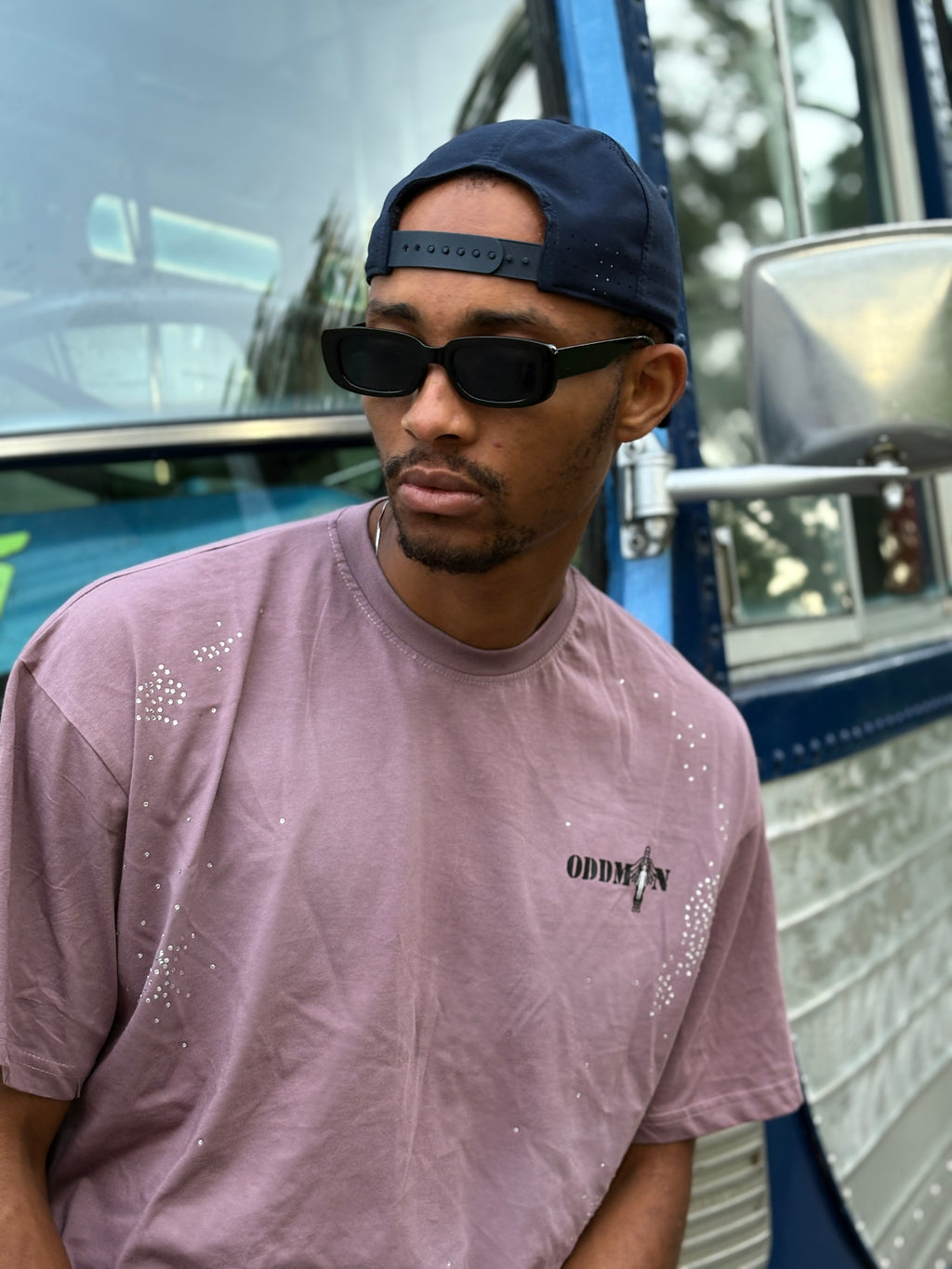 ODM Purple Rhinestone Tee